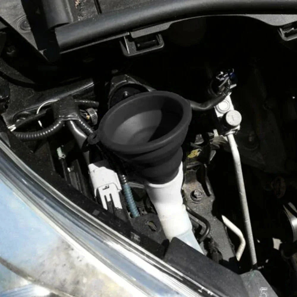 Universal Silicone Car Funnel – Foldable & Portable - Urbizia