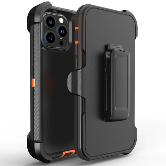 Luxury OTT Armor BOX Phone Case for IPhone 17 Air 16 15 14 Plus 13 12 Pro Max Soft Bumpers with Belt Clamp Protective Hard Cover