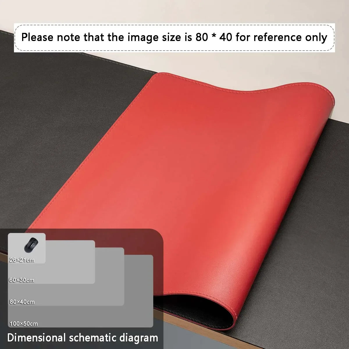 Mouse Pad Large Size Office Desk Protector Mat PU Leather Waterproof Desktop Keyboard Desk Pad Gaming Mousepad PC Accessories - Urbizia