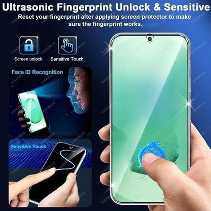 3Pcs Ultra HD Screen Protector for Samsung Galaxy S26 S25 S24 Ultra S23 S22 S21 Plus S25 S24 S23 FE One Click Installation Glass