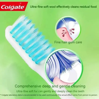 Toothbrushes Set - Random Colors, Family/Couple Use, Travel Suit for Men & Women, Back Tooth Cleaning - Urbizia
