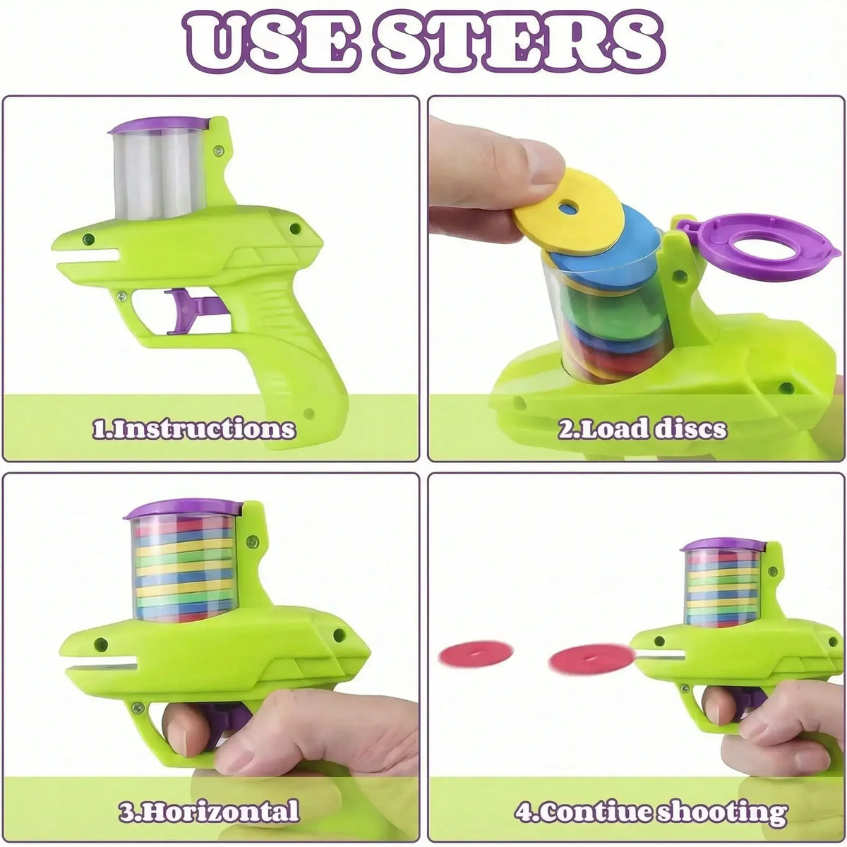 2026 Disc Launcher,Children's Outdoor Indoor Toys,Parent-Child Interactive Gift,Suitable For Boys And Girls Stocking Fillers Boys,Kids Gadgets,Girl Gift, Educational Games,Travel Toys, Perfect Birthday Gifts For Children Over