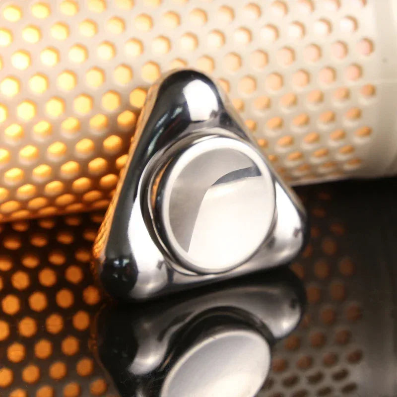 3-Point Stainless Steel Gyro Fidget Spinner for Stress Relief