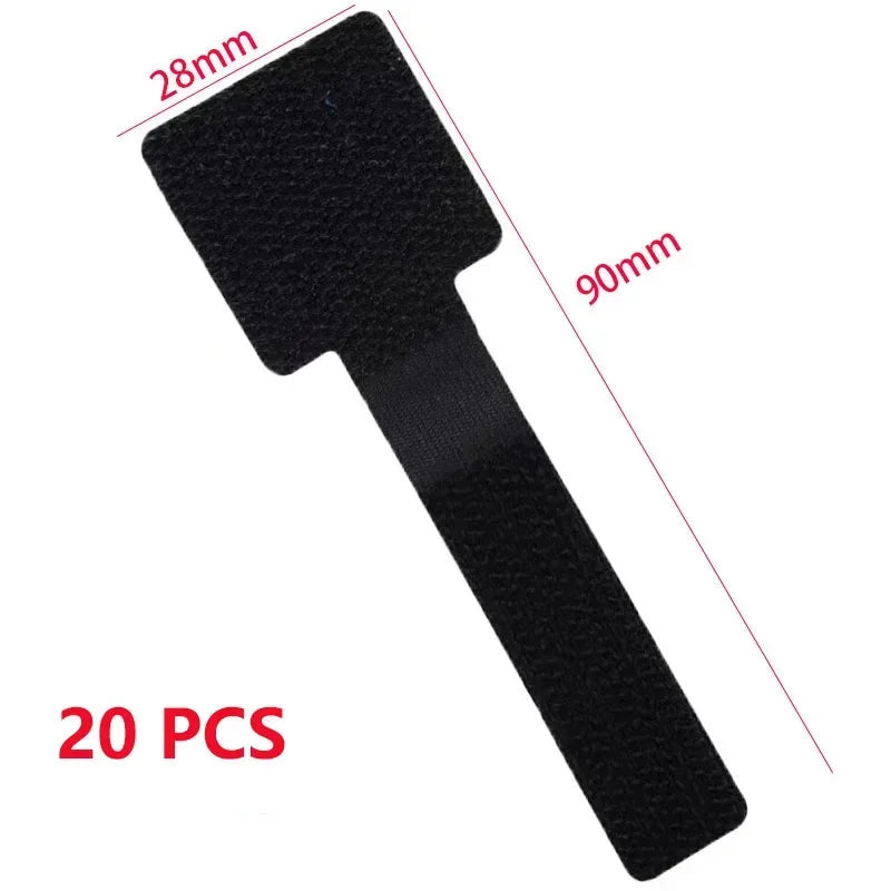 Reusable Cable Ties Fastening Wire Organizer Cord Rope Holder Self Adhesive Adjustable Cord Organizer Straps Desk Management - Urbizia
