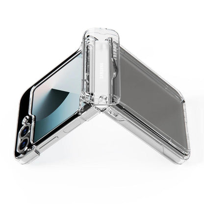 Luxury Wallet Card Slot Folding Phone Case For Samsung Galaxy Z Flip 4 5 6 7 8 Premium PC Hard Shockproof Full Protection Cover