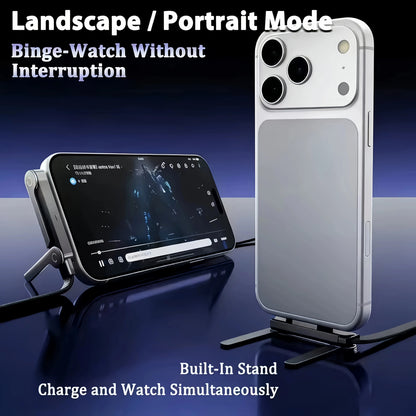 240W Fast Charging Foldable Phone Holder Data Cable For iPhone 15 12 13 14 16 17 Pro Max Plus USB C Type-C Quick Charging Cable