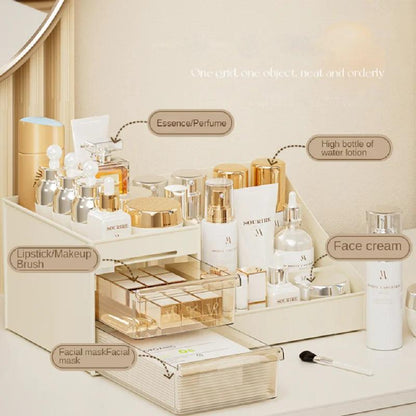 Transparent Drawer Makeup Organizer for Skincare Storage