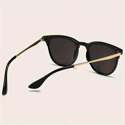 Fashion Cat Eye Metal Frame Sunglasses Women Brand Desginer Sun Glasses Black Rivet Cateye Female Shades Eyeglasses UV400