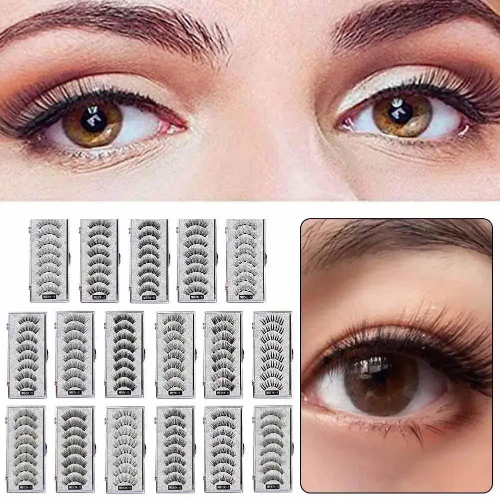 3D Magnetic Eyelashes Kit with Tweezers - Urbizia