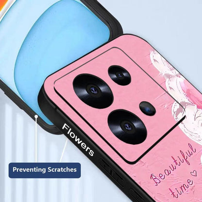 Floral Lanyard Soft TPU Case for Xiaomi Redmi & Poco Series