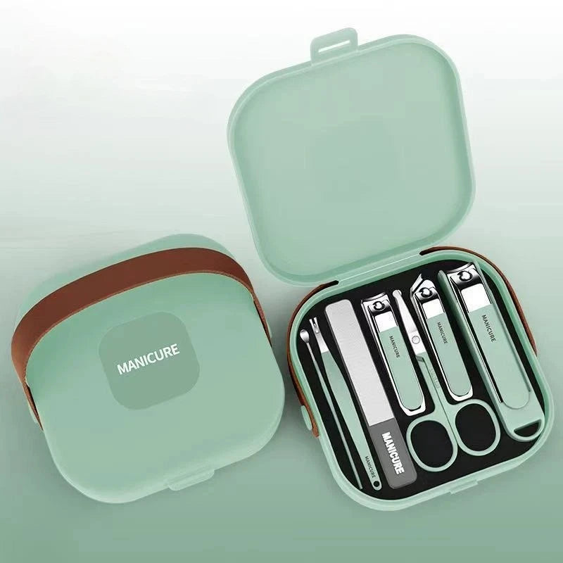 Complete 7 Sets Anti-Splash Protection Tool Nail Clipper Set Hand In Hand With Manicure Clippers Manicure Nail Clippers Manicure
