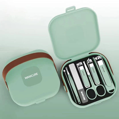 Complete 7 Sets Anti-Splash Protection Tool Nail Clipper Set Hand In Hand With Manicure Clippers Manicure Nail Clippers Manicure