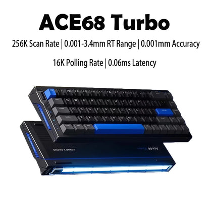 MCHOSE Ace68 Turbo 16k Wired Magnetic Switch Keyboard Aluminium Alloy 0.001mm E-Sports Ergonomics Low Delay Gamer Keyboards