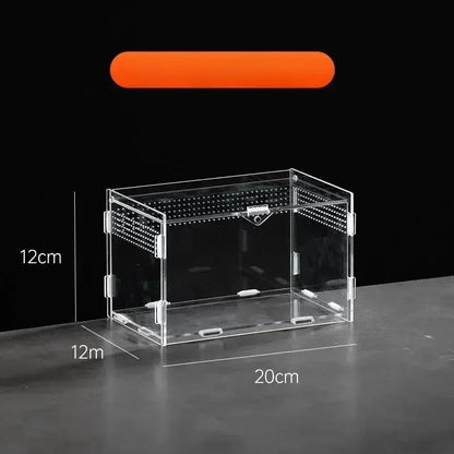 Reptile Habitat Terrarium Breeding Box Acrylic Case Nano Arboreal Tarantula Enclosure Spider Scorpion Bearded Dragon Habitat - Urbizia
