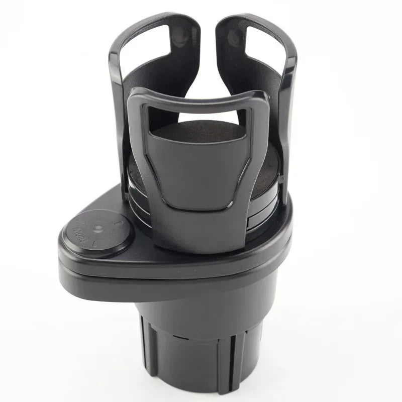 Car Cup Holder with Two-Layer Beverage Rack - Urbizia