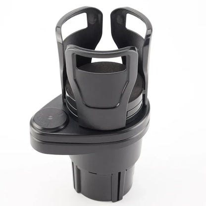 Car Cup Holder with Two-Layer Beverage Rack - Urbizia
