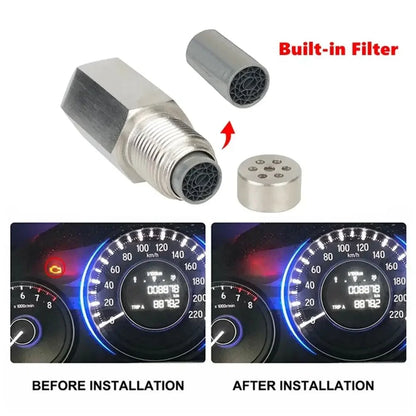 P0420 P0430 Universal O2 Sensor Spacer Adapter M18X1.5 Check Engine Light CEL Mini Catalyst For Fault Code