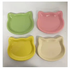 4-Color Anti-Black-Nose Pet Bowl Premium Cat Food Dish for Dwarf Cats Frozen Meal Canned Snack Plate Home Use Pet Bowl