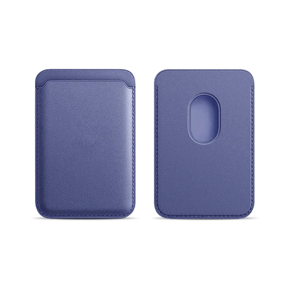 Leather Card Wallet Cover Phone Card Holder for MagSafe Magnetic Case Suitable for All iPhone for MagSafe Card Phone Back Bag