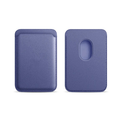 Leather Card Wallet Cover Phone Card Holder for MagSafe Magnetic Case Suitable for All iPhone for MagSafe Card Phone Back Bag