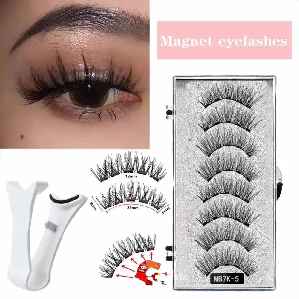 3D Magnetic Eyelashes Kit with Tweezers - Urbizia