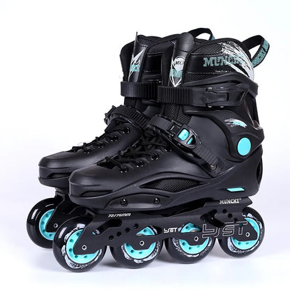 DF Adult Inline Skates Professional Roller Skating Shoes Freestyle Slalom Skates Outdoor Rollerblades for Men Women Fitness