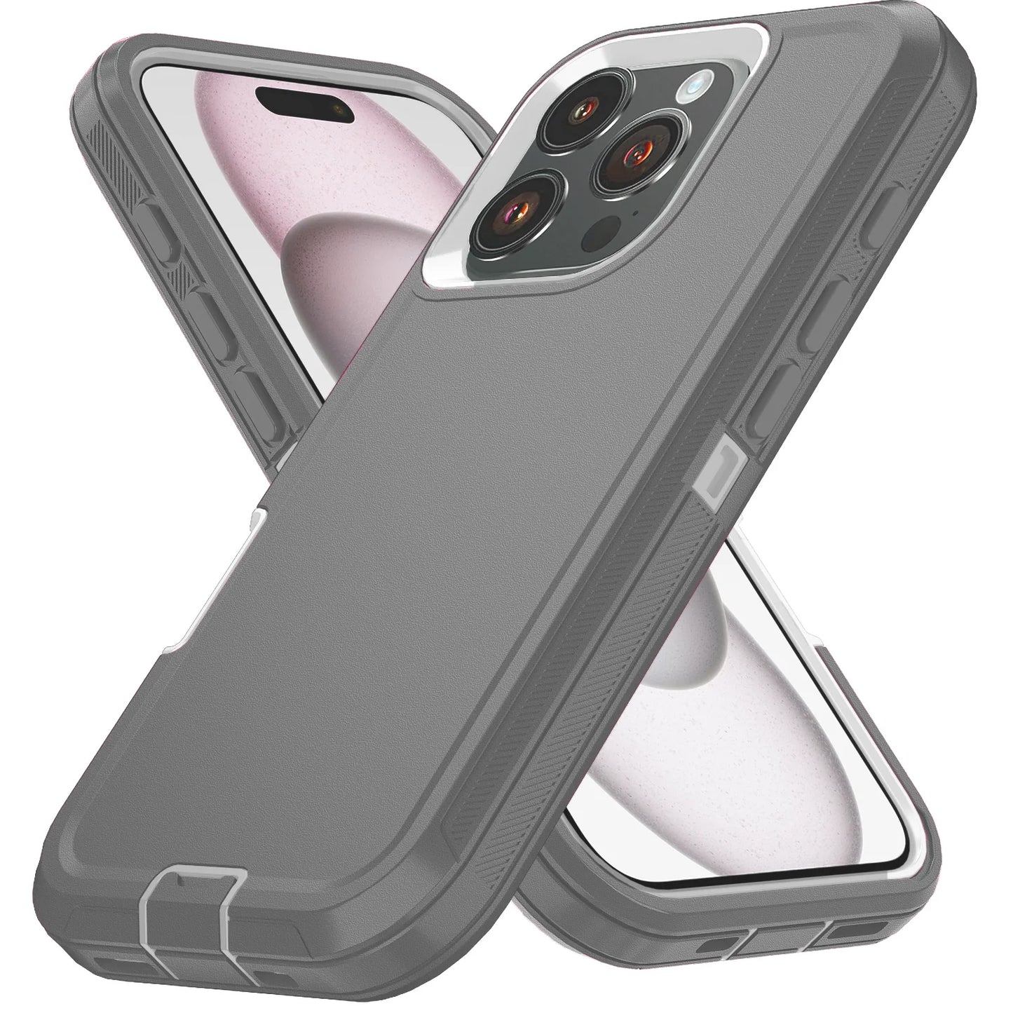Armor Defender iPhone Case with Stand – PC + TPU
