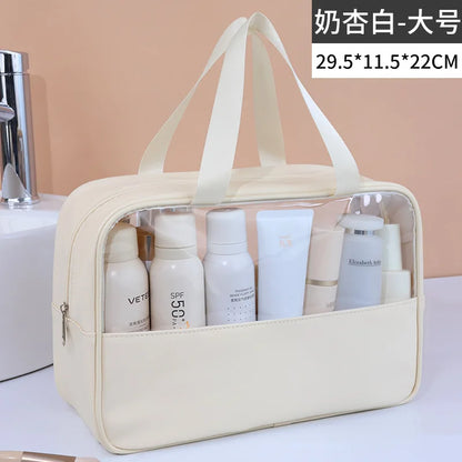 Portable Travel cosmetic bag Women Transparent Makeup Bag Large-Capacity Bath Wash Bags Multifunction Waterproof Storage Case