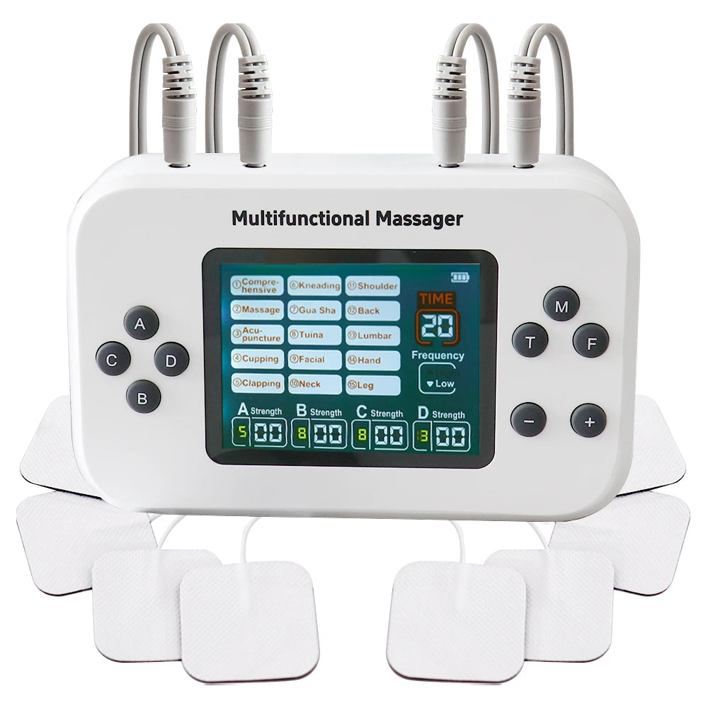 EMS Electric Muscle Stimulator Tens Unit Electrostimulator Pulse Massager Rechargeable Full Body Care Muscle Relax Device