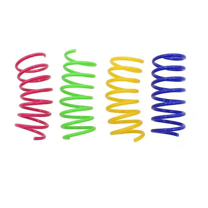 Pet Cat Toys Wide Durable Heavy Gauge Cat Spring Toy Colorful Springs Cat Pet Toy Coil Spiral Springs Pet Intera - Urbizia