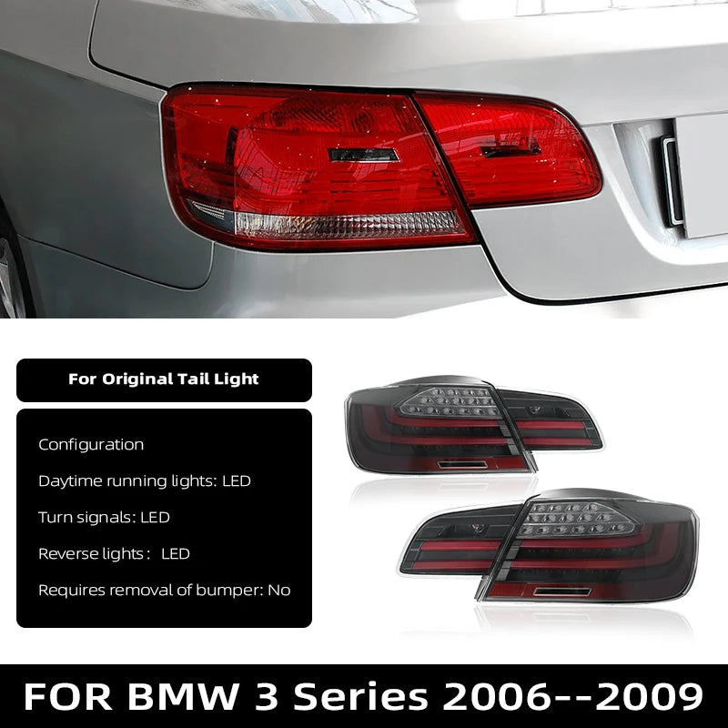 Car Tail Light For BMW 3 Series E93 2006-2013 Taillight Assembly Upgraded Tail Lights Plug Play Turning Signal Brake Fog Tail Lamp Led Rear Light Assembly