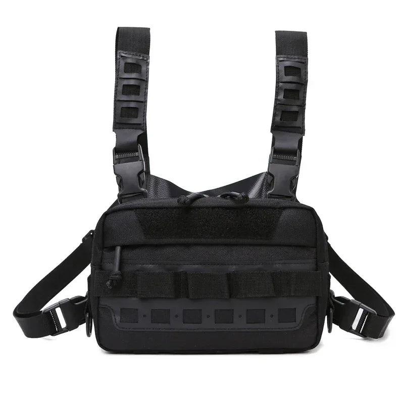 Men’s Camo Fishing Vest Chest Pack Outdoor Tackle Bag - Urbizia