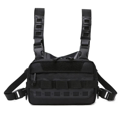Men’s Camo Fishing Vest Chest Pack Outdoor Tackle Bag - Urbizia