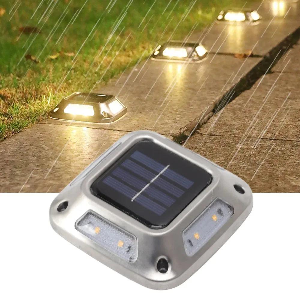 Solar Ground Light Solar Light Waterproof Warm Light Solar Garden Lamp Outdoor Courtyards Driveway Marker Light
