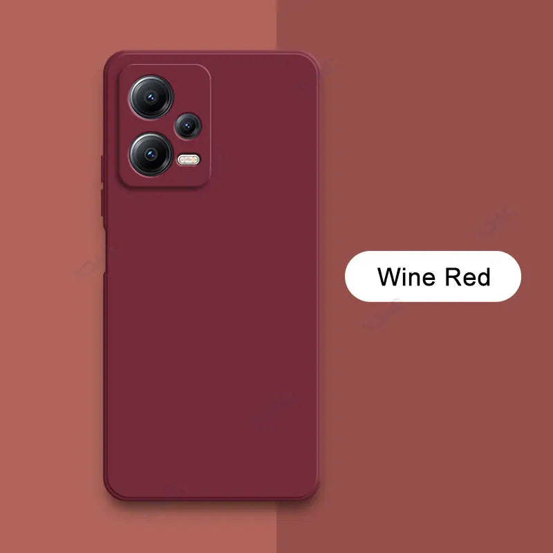 Luxury Double Liner Phone Case for Xiaomi POCO X5 Pro 5G Square Liquid Silicone Back Cover POCOX5 X5Pro 360 Soft Shockproof Bags