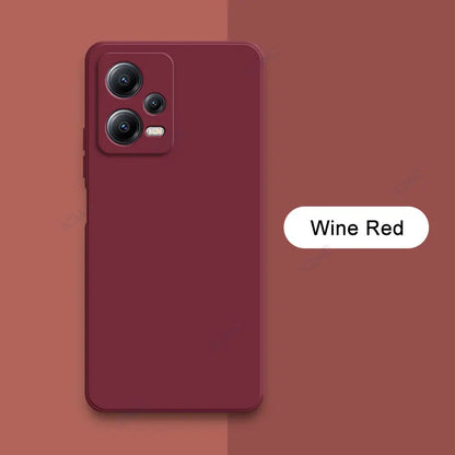 Luxury Double Liner Phone Case for Xiaomi POCO X5 Pro 5G Square Liquid Silicone Back Cover POCOX5 X5Pro 360 Soft Shockproof Bags