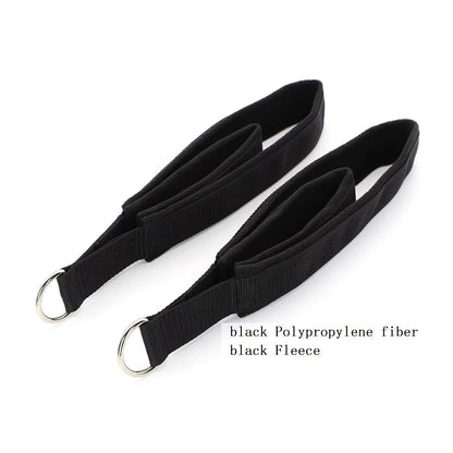 Double Ring Elastic Yoga Pilates Bed Exercise Accessory Ankle Buckle Pilates Stretch Strap Resistance Band elastic cord - Urbizia
