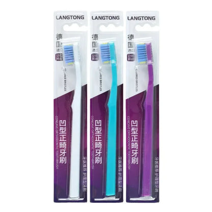 3PC Clean Orthodontic Braces Adult Orthodontic Toothbrushes Dental Tooth Brush Soft Bristle Toothbrush For Oral Health Care - Urbizia