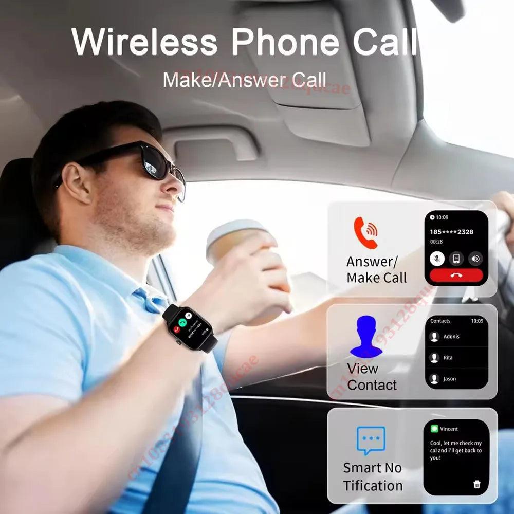 2026 Smart Watch Android IOS Phone 2.01 Inch Color Screen Bluetooth Answer Call Fitness Watches Tracker Smartwatch Women Men New