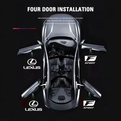 2Pcs LED Car Door Projector Logo High Definition Welcome Light For Lexus FSPORT LBX NX RX 350h 450h Plug-in Hybrid ES UX 300e