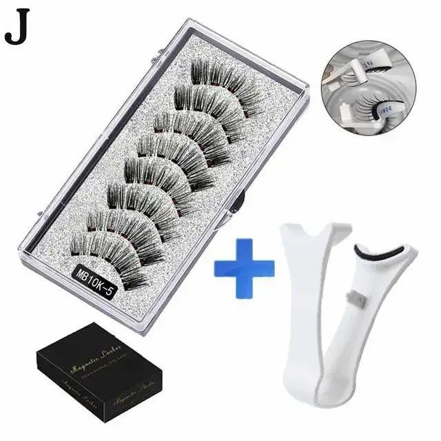 3D Magnetic Eyelashes Kit with Tweezers - Urbizia