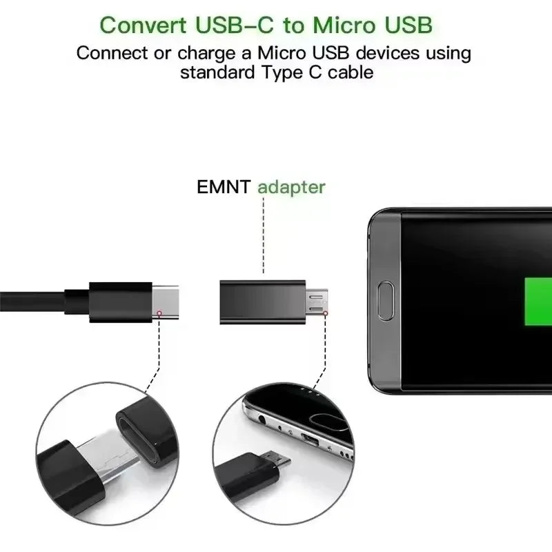 USB-C to Micro USB OTG Adapter Converter