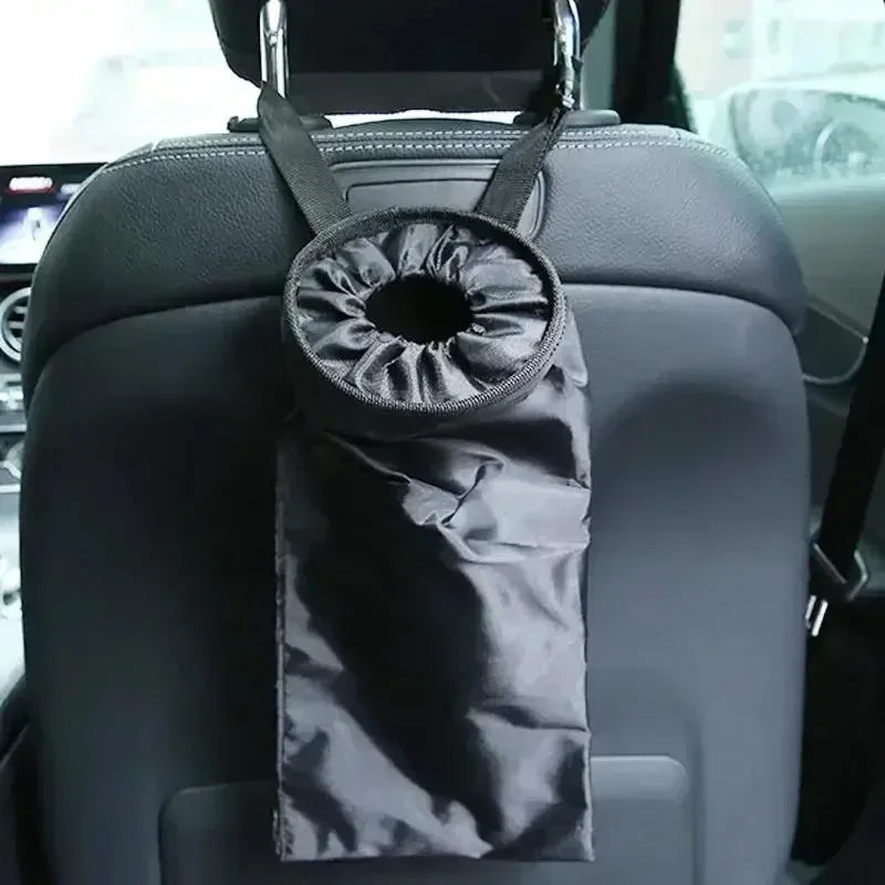 Universal Car Garbage Bag Back Seat Headrest Litter Trash Garbage Can - Urbizia