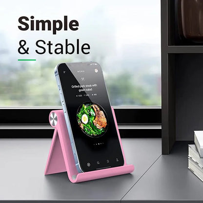 Adjustable Phone Holder Stand Portable Foldable Desktop Phone Support  Universal Cell Phone Stand for iPhone, Samsung