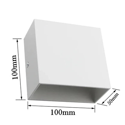 LED Wall Sconces 6W Modern Indoor Wall Lamp, White Up Down Wall Mount Lights for Living Room Hallway Bedroom Decor - Urbizia