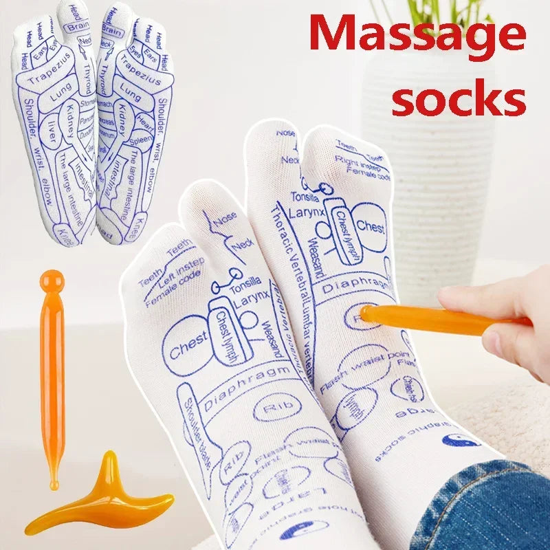 Acupressure Socks with Massage Tool
