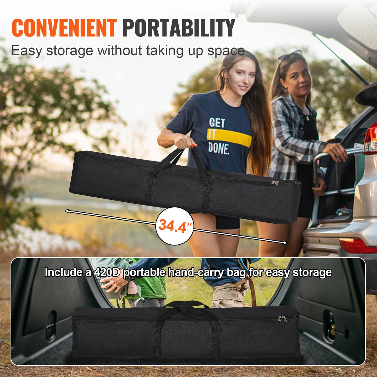 SucceBuy Projector Screen with Stand 100 120 150 inch 16:9 4K 1080 HD Portable Projection Screen for Home Office Theater Cinema