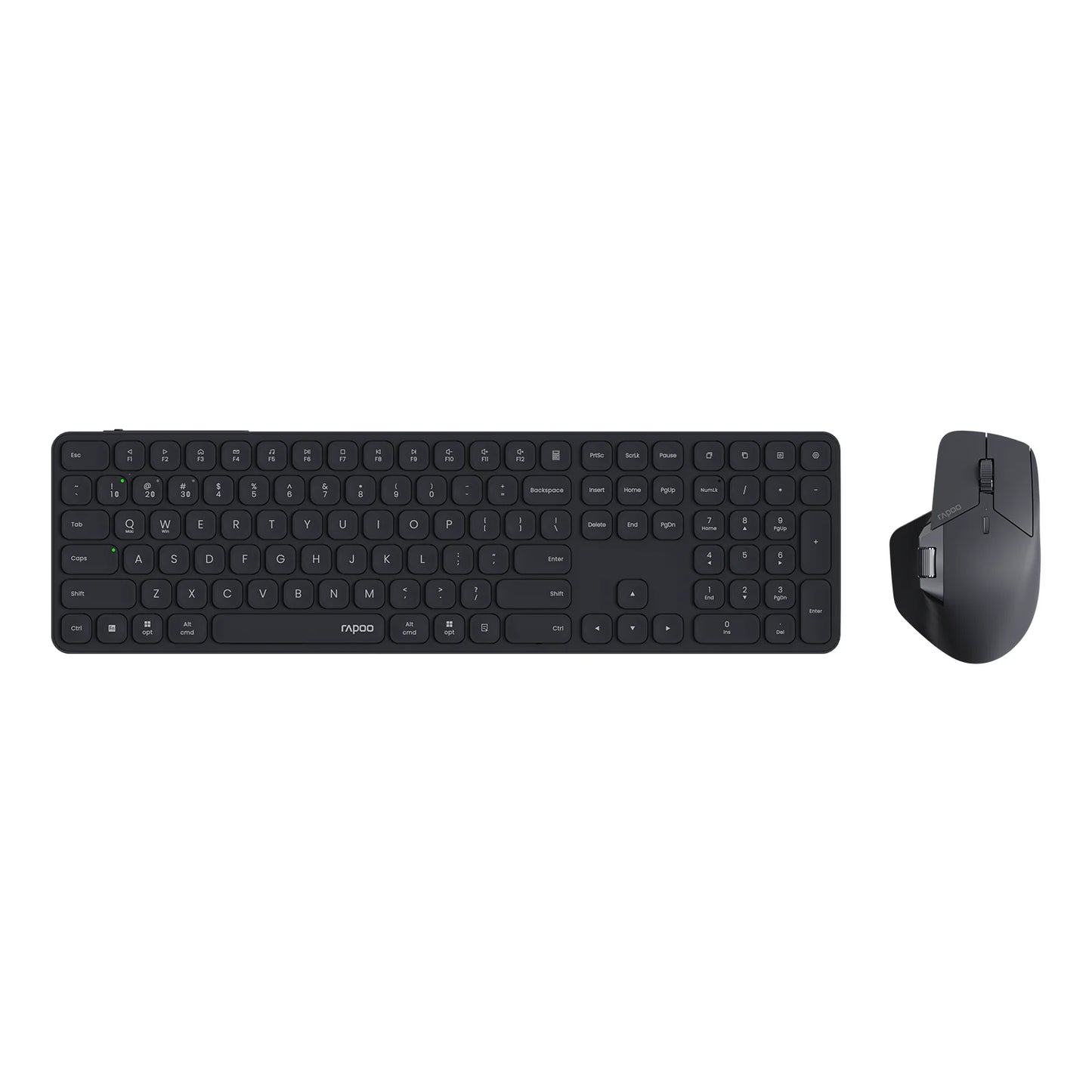 Rapoo 9560M Wireless Keyboard and Mouse Combo E9550L USB-C Rechargeable 110-Key Ultra-Thin Keyboard and MT760SE Wireless Mouse