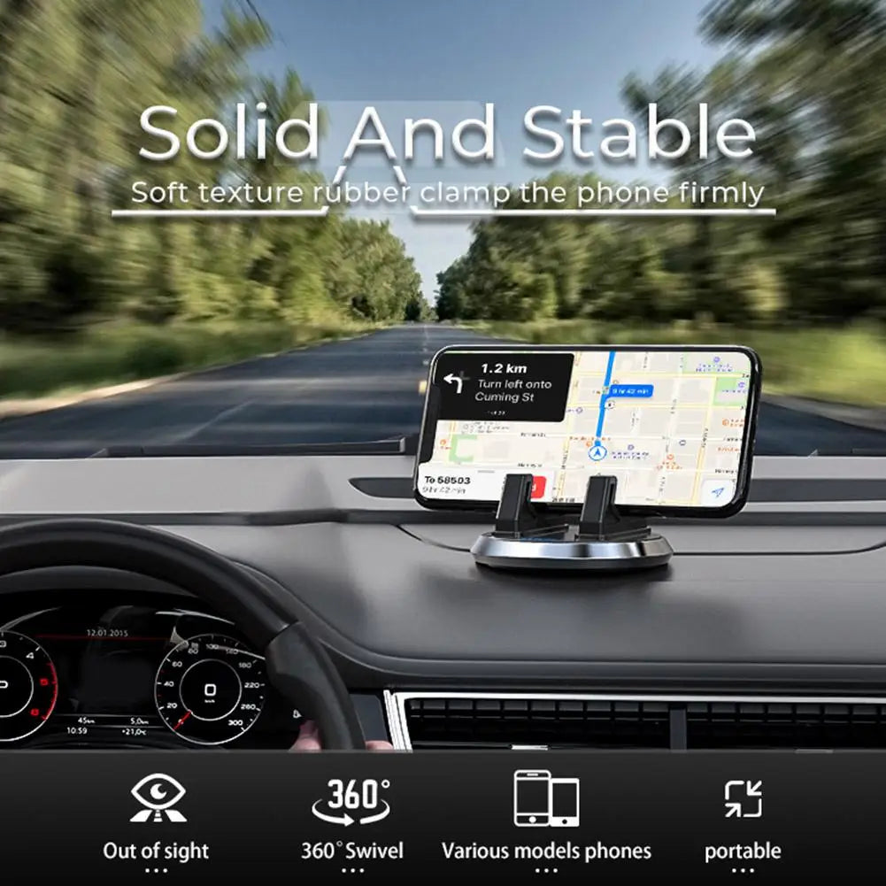 360 Degree Rotating Car Phone Holder Dashboard Holder with Anti-slip Pad for IPhone Samsung Xiaomi Huawei Car Accessories