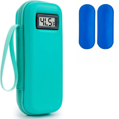 With Thermometer Display Insulin Cooler Travel Case Waterproof Thermal Insulated Refrigerated Medicine Organizer Bag
